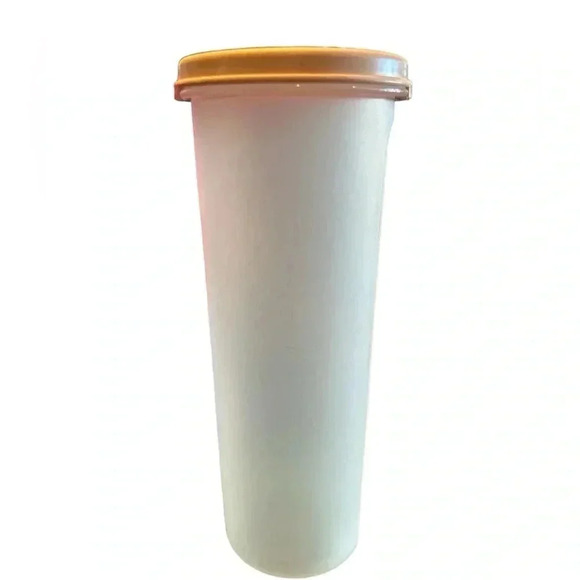 Vintage Tupperware #1643-18 Modular Mate Keeper with Pink Lid 1607-7 30 Fluid Oz - Picture 2 of 8